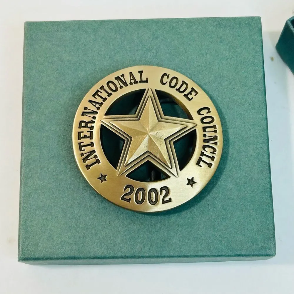 Limited Edition 2002 International Code Council Belt Buckle for State of Texas